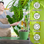 Extendable Plant Stakes,Adjustable Length from 14.3IN to 25IN Monstera Support Stakes with Clips,Sturdy Plant Stakes for Indoor Outdoor,Garden Sticks for Orchid,Tomato,Climbing Plants- 7Pack
