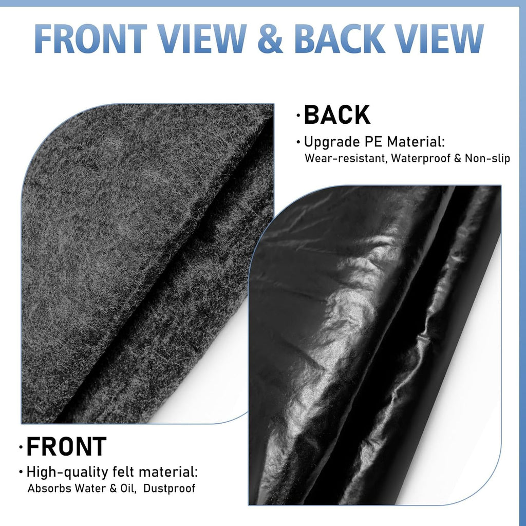 all-weather shed floor mat - for outdoor storage, side view
