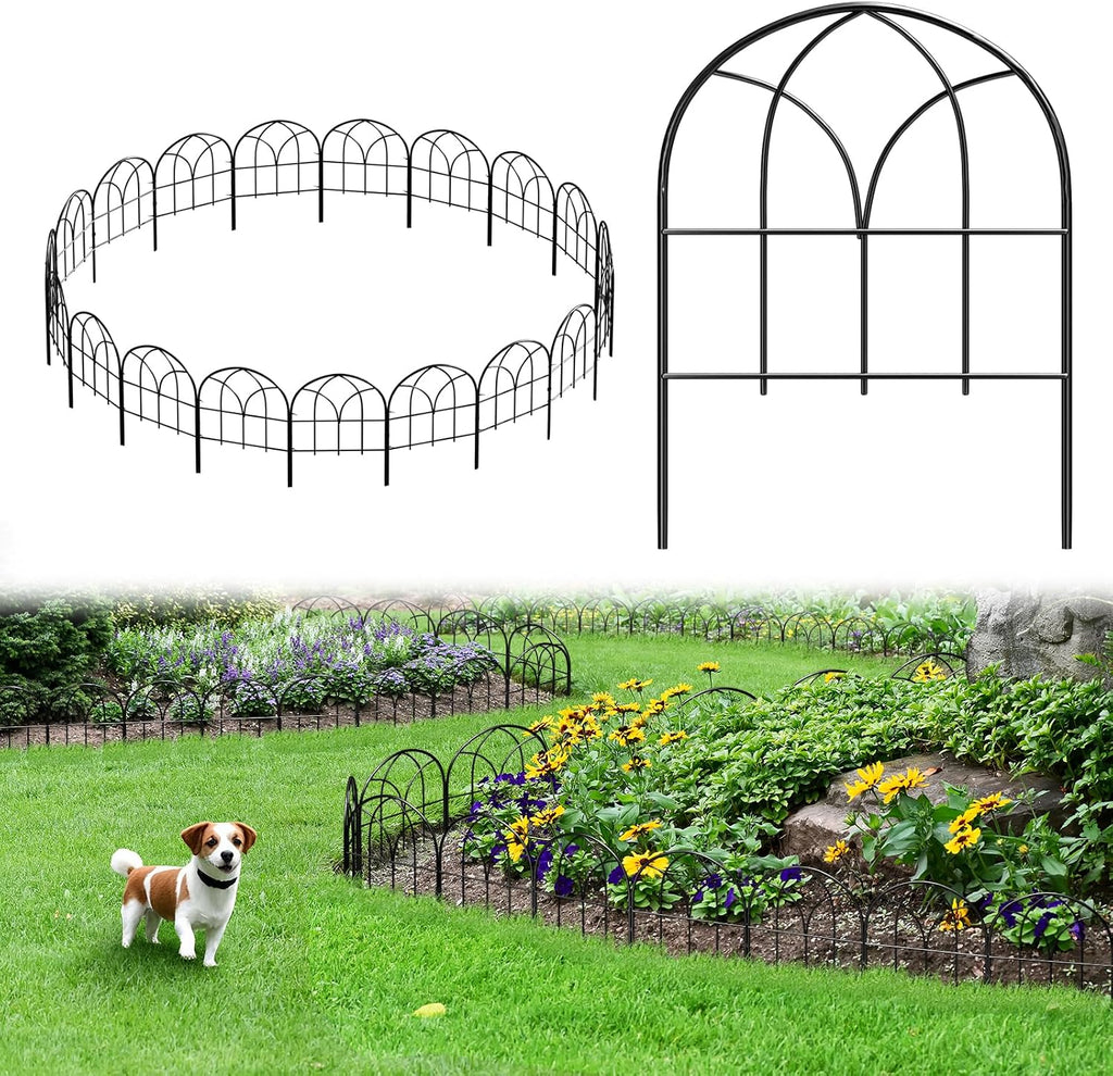 decorative garden fence, 20 ft no dig flower, main product view