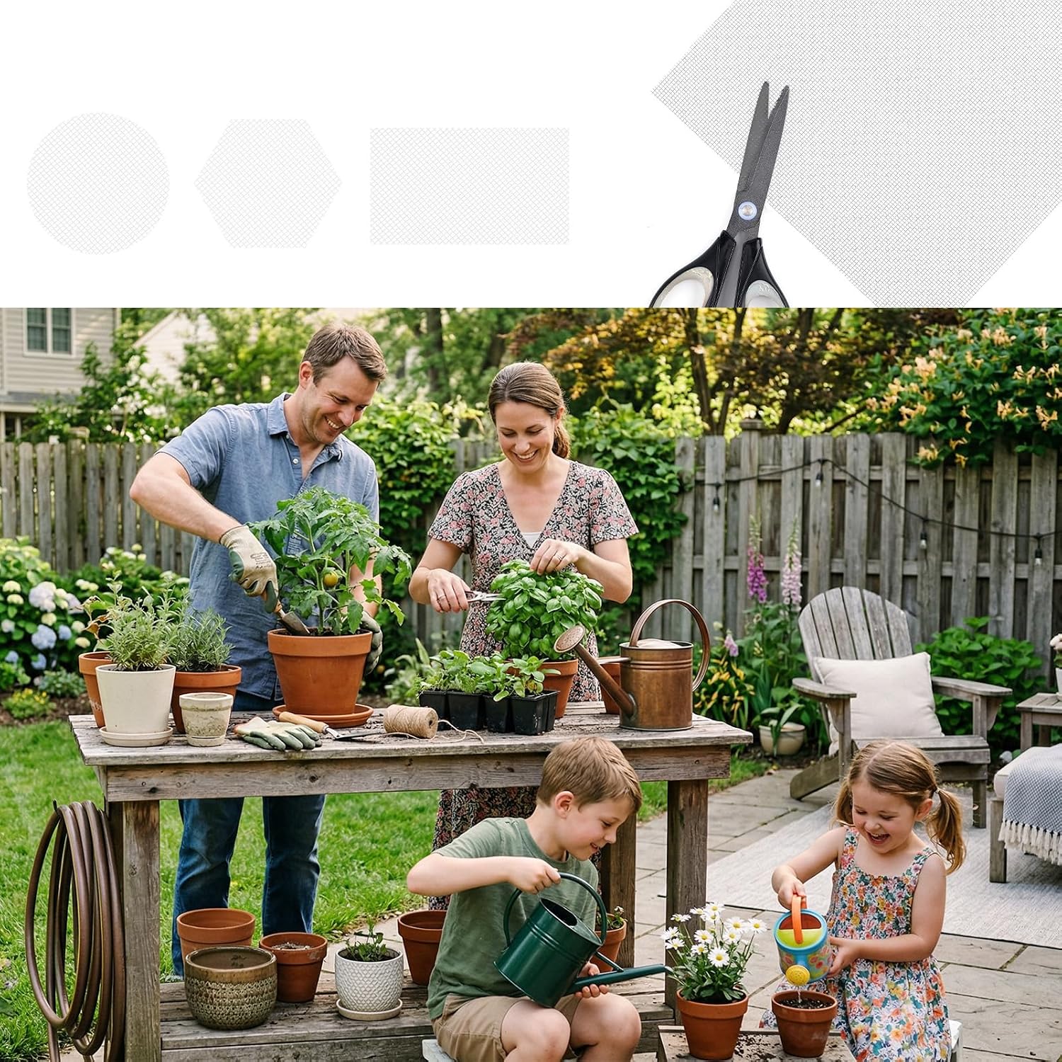 lasuroa 10pcs Flower Pot Hole Mesh Pad | 11.8x7.8 Inch Bonsai Mesh Drainage Screens Plant Pot Drainage Meshes for Preventing Clart Leakage (White)