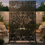 metal privacy screen outdoor – 72in decorative laser, main product view
