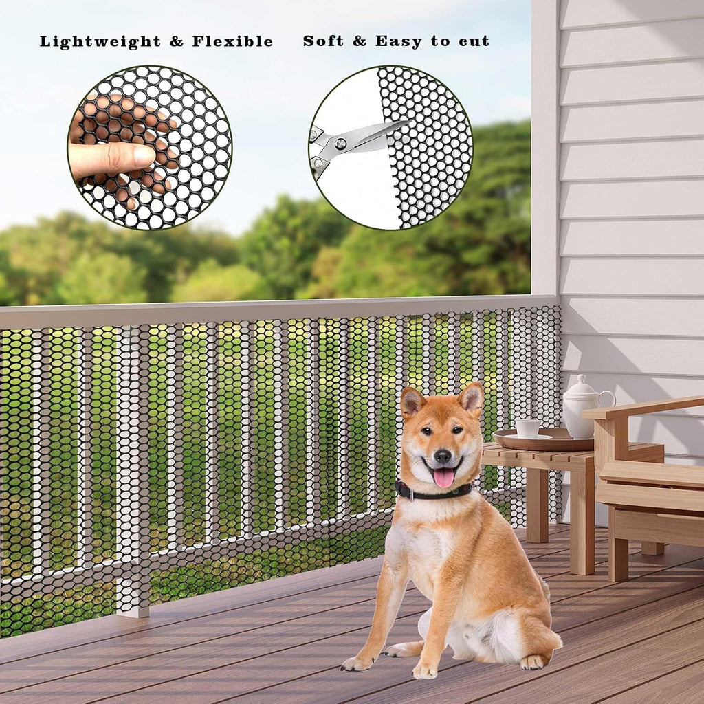 32.8 ft x 15.7 in roll mesh fence, side view