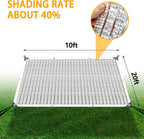 10x20' aluminum shade cloth - for car,90% reflective, close-up detail