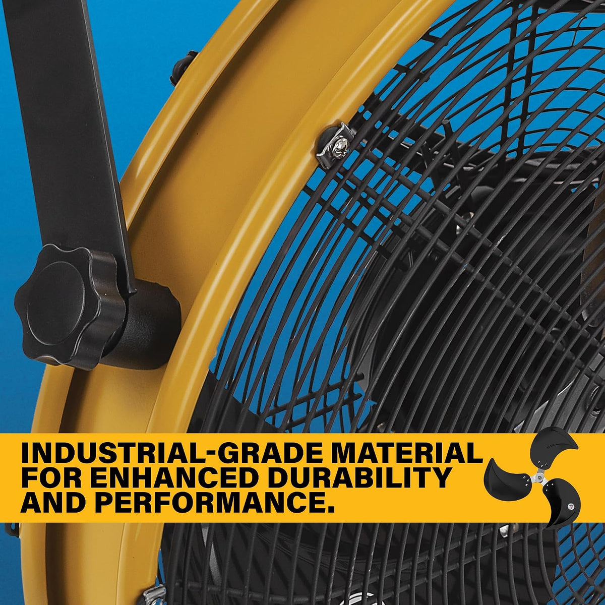 cat fans - 18"-blade indoor/outdoor ipx4 weatherproof high-velocity, close-up detail