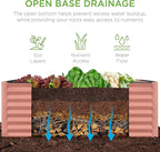Best Choice Products 4x2x2ft Outdoor Metal Raised Garden Bed, Deep Root Planter Box for Vegetables, Flowers, Herbs, and Succulents w/ 119 Gallon Capacity - Terracotta