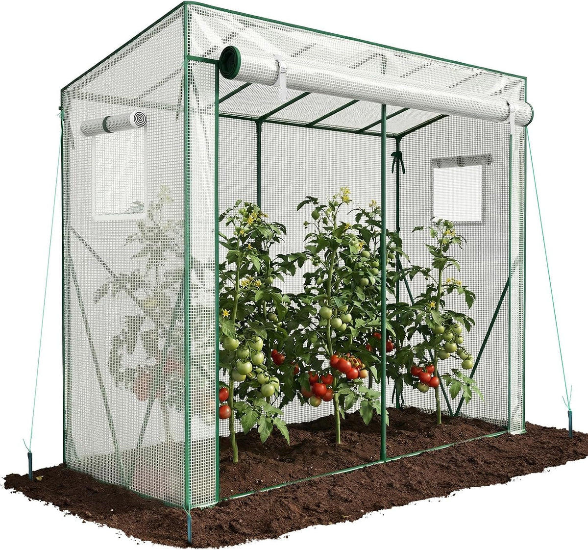 vounot® garden greenhouse tomato grow house with roll-up, main product view