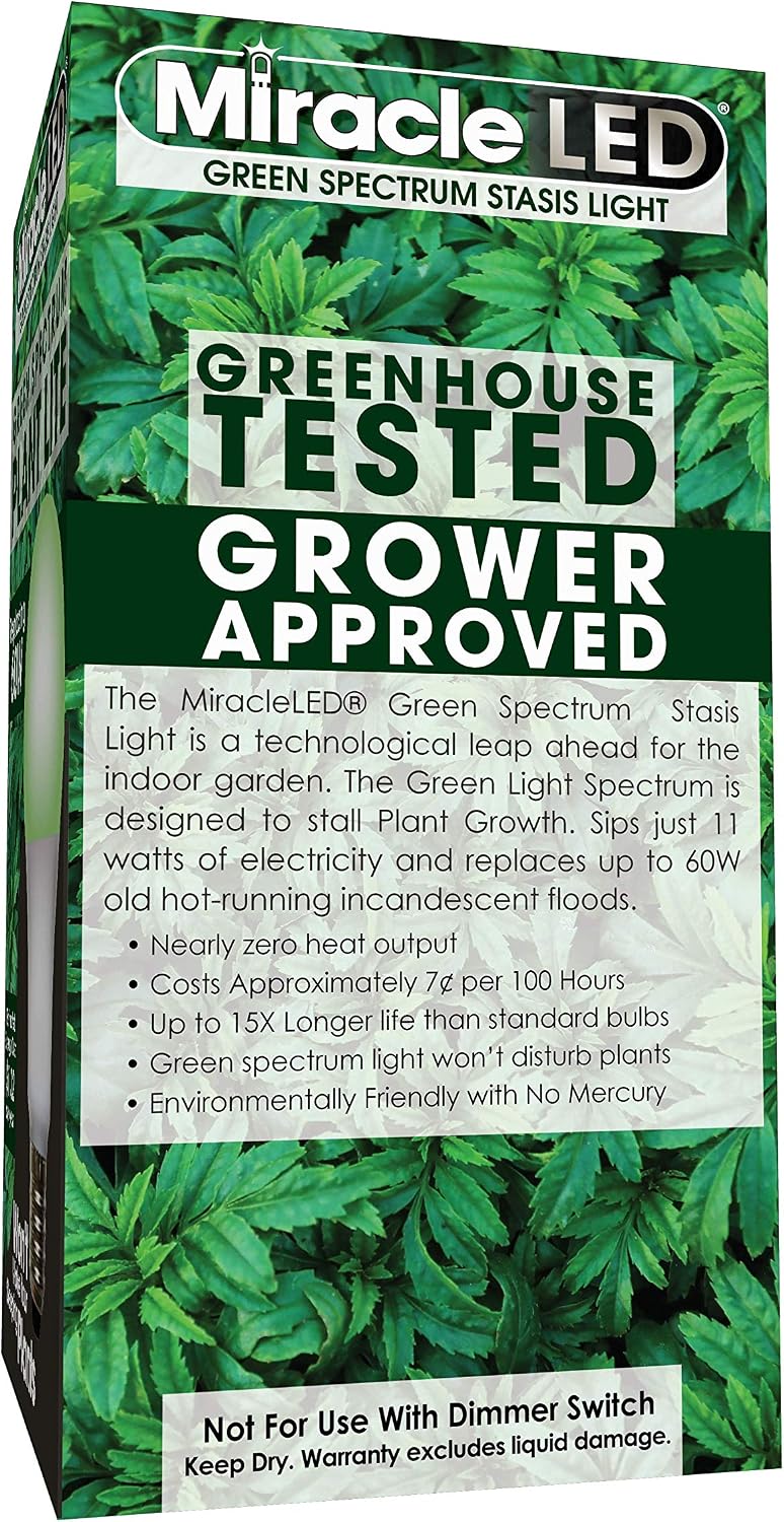 MiracleLED 604614 Green Spectrum Stasis Light, 1 Pack, 60W Grow Room
