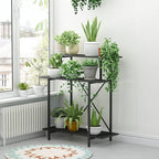 Zhongma 3 Tier Sturdy Plant Stand Space-Saving Heavy Duty Plant Holder for Home Indoor and Outdoor, L35.43 xW17.32 x H39.37 inch, 660 LBS Capacity & Heavy Duty Construction. …