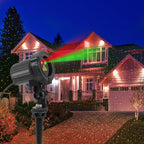 SUNFUCAN Laser Christmas Projector Lights Outdoor, Outdoor Garden Laser Light, Landscape Lights with Red and Green Stars, IP65 Waterproof,Cold Resistant. Suitable for Holiday, Party, Garden Decorati | Landscape Lights with Red and Green Stars, IP65