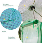 solayis pop up greenhouse, 6x4 ft portable walk, front angle view
