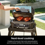 Ninja XSKGRIDLXL Woodfire Premium Griddle Plate & OG951 Woodfire Pro Connect Premium XL Outdoor Grill & Smoker & XSKRSTRKXL Woodfire Roast & Smoke Rack