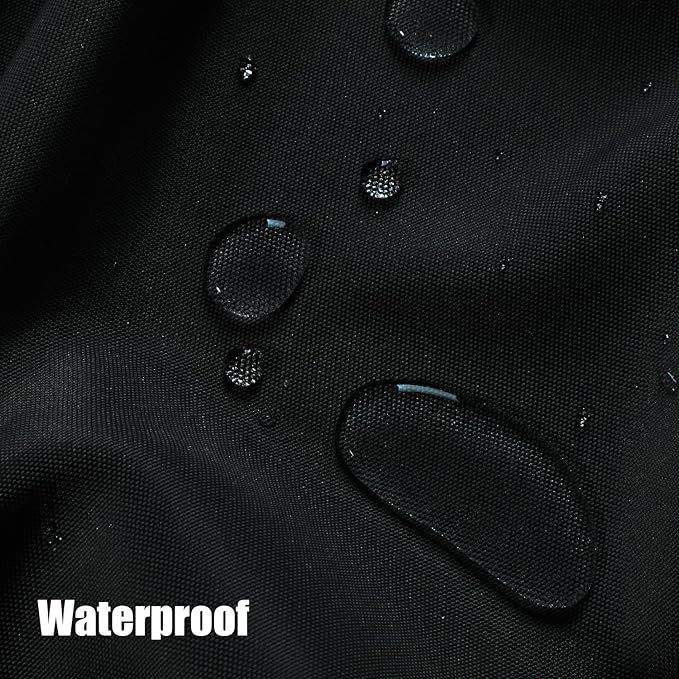 BONZER Outdoor Waterproof Curtains for Patio Privacy Grommet Light Filtering Outside Curtains for Gazebo, Porch, Pergola, Pavilion, 1 Panel, 84W x 108L inch, Black