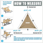 Amgo Custom Size 14' x 18' x 22.8' Green Right Triangle Sun Shade Sail UPF50+ AGTAPRT12, Order to Make Canopy Awning, 95% UV Blockage, Water & Air Permeable, Commercial Standard (We Customize)