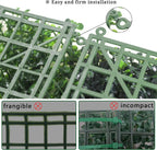 bybeton 40"x160"(43sqft) ivy privacy fence uv-anti boxwood grass, close-up detail
