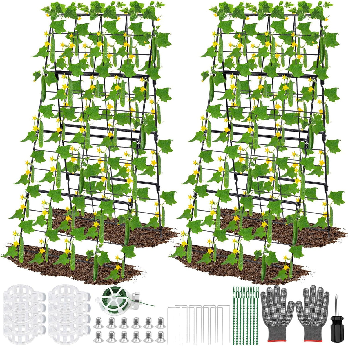 2packs 17 x 42 inch garden trellis for, main product view