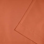Exclusive Home Cabana Solid Indoor/Outdoor Light Filtering Hook-and-Loop Tab Top Curtain Panel Pair, 54"x120", Mecca Orange