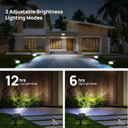 Solar Lights Outdoor Waterproof, Consciot 16 LEDs IP67 Spot Lights Outdoor, Auto On/Off Solar Garden Light, 2-in-1 Adjustable Wall Lights for Landscape Yard Pathway, Cool White 2 Pack