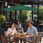 Simple Deluxe 9' Patio Umbrella Outdoor Table Market Yard Umbrella with Push Button Tilt/Crank