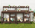 serwall outdoor potting bench set of 2 with, main product view