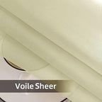 SpaceDresser Waterproof Outdoor Sheer Curtains for Patio - 2 Panels Rod Pocket Indoor Voile Sheer Curtain for Living Room,52W x 120L inch,Sage Green