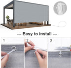 sunny guard shade cloth 8x24 ft sun shade showing dimensions