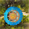 Sun and Moon Wind Spinner 12 inch Stainless Steel Garden Decor | 3D Visual Effect, Laser-Cut Stainless Steel, Rust-Resistant Epoxy Coating, for Garden Patio Yard Balcony, Sun Moon Gift