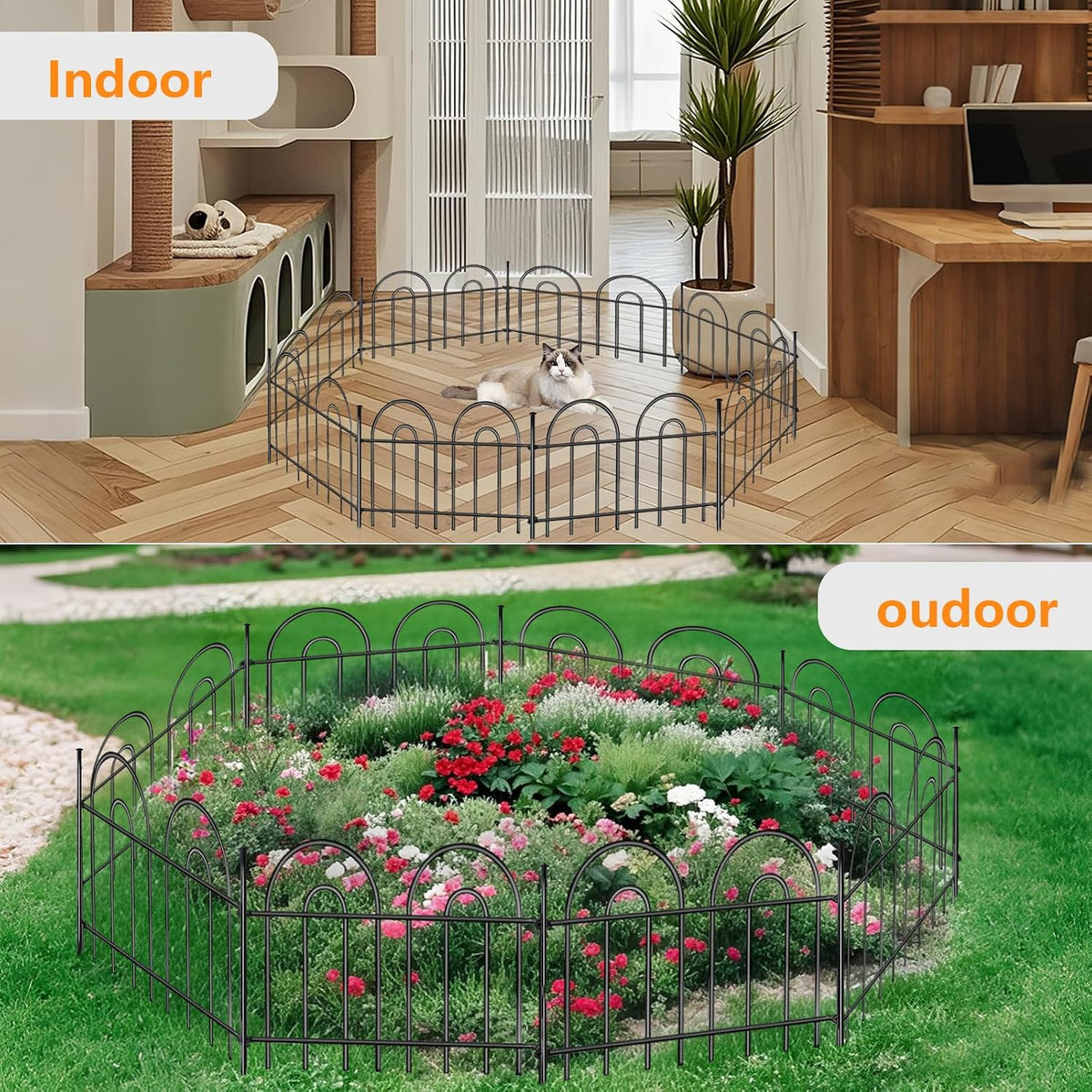 45ft x 13in animal barrier fence, 32 panels, package contents