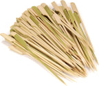 BambooMN 2.7" Bamboo Paddle Pick Skewers for Food, Drinks, Appetizers - 10,000 Pieces