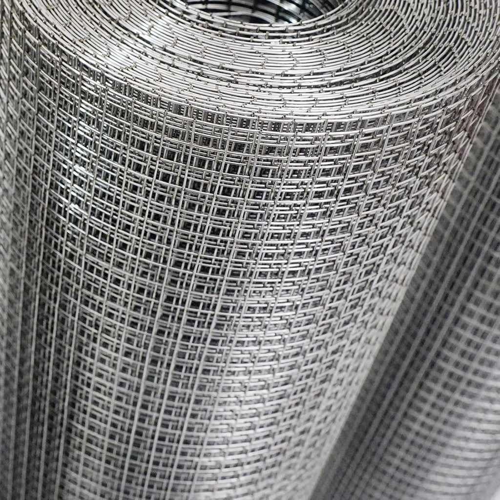 304 Stainless Steel Hardware Cloth 1/4" Large Size 23 GA 24in×49ft Roll | stainless hardware cloth 304 rust resistant heavy duty easy to cut