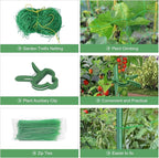 55" H x 36" W Cucumber Trellis for Raised Bed Garden, Cucumber Trelli for Climbing Plants Outdoor，A-Frame Vegetable Grow Supports, Tomato Plant Support for Tomato Squash Zucchini (1PC)