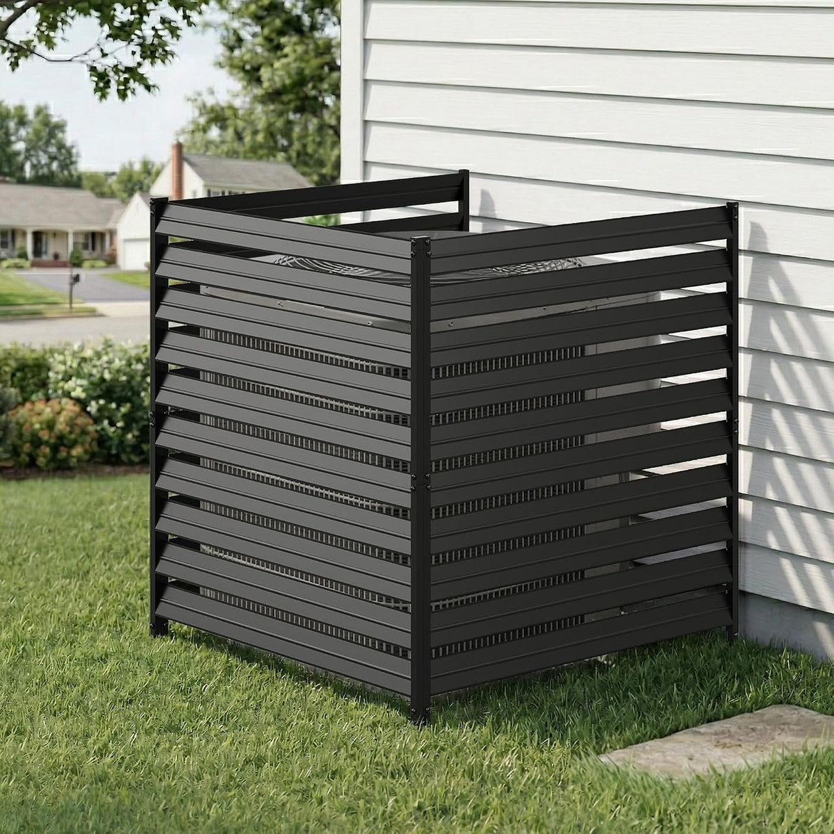 metal air conditioner fence 3 panels - 38", main product view