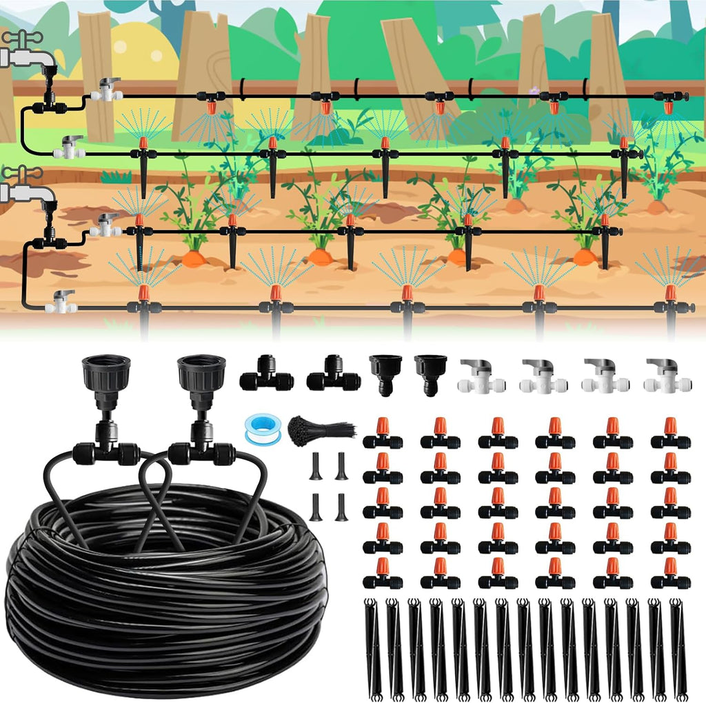 misting drip irrigation system for garden watering,raised bed, main product view