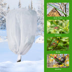 garutom 4-pack plant covers freeze protection 48" x shown in use