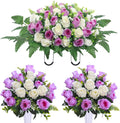 artificial cemetery flower saddles, cemetery memorial flowers with, main product view