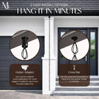 monarch rain chains aluminum teardrop black rain chains showing dimensions