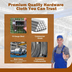 Hardware Cloth 1/2in 48in x100ft Hot Dip Galvanized Rust Resistant Welded Wire Mesh,Chicken Wire Fence Garden Plants Fencing,Chicken Coop Rabbit Poultry Critters Metal Cage Roll