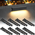 black 8-pack 7inch 3w 2700k soft white hardscpe, main product view