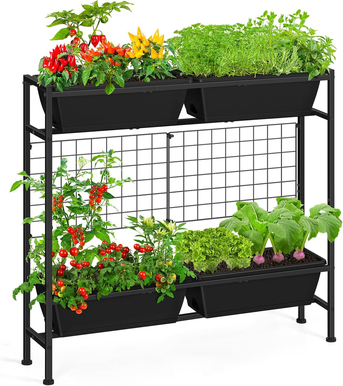 oyeal raised garden bed 32" tall elevated planter, main product view