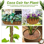REMIAWY Coco Liner Fiber Roll, 16 x 80 Inch Natural Coconut Coir Liner Sheet Coco Mat for Planter Flower Basket, Garden Decoration, Reptile Carpet, Animal Pet Pad, Window Box, DIY Moss Pole, Tortoise