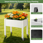 miory raised garden bed with wheels, mobile raised shown in use
