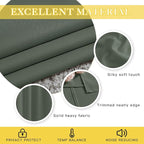 NICETOWN Blackout Curtains 63 Inhces Long for Half Windows, Thermal Curtain Grommet Room Darkening Window Treatment for Bedroom Living Room, Dark Mallard, 1 Panel, W46 x L63