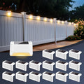 solpex solar fence lights outdoor 16 pack, waterproof, main product view