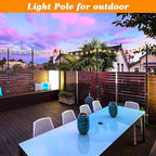 10 Pack String Light Poles,10 Ft Light Poles for Outside String Lights,Outdoor Lights Pole with Fork,Metal Poles Stand for Patio Deck Backyard