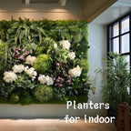 36 Pockets Living Wall Planter Indoor, Self Watering Wall Hanging Planters for Outdoor Plants Stackable, Cascading Vertical Planter Garden (36 planters White)