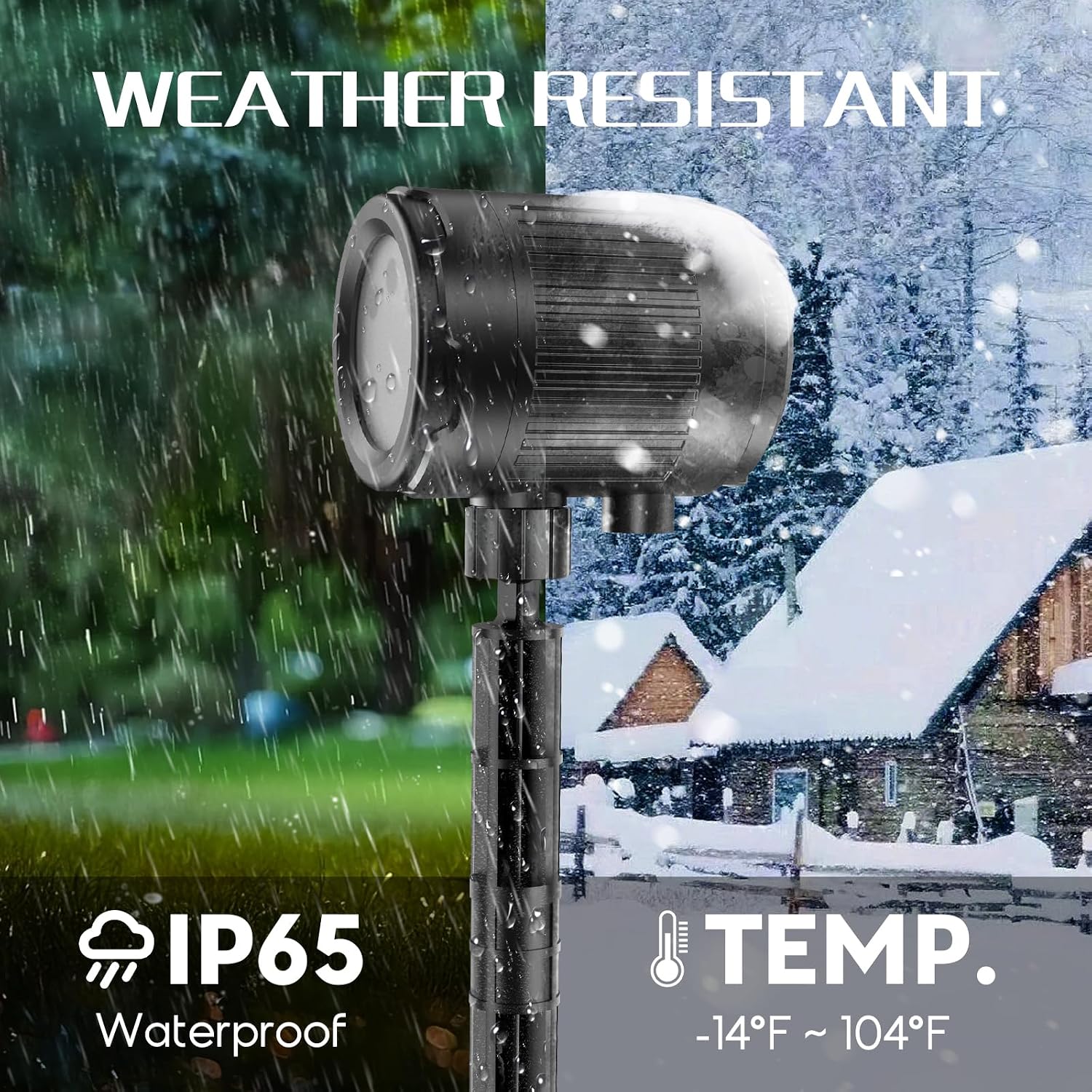 Christmas Projector Lights Outdoor, 3 Color Firefly Light Show, IP65 Waterproof Light Projector Outdoor with Remote Control and Timer, Indoor Projection Lights for House Garden Holiday Xmas Decor