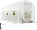 outsunny 14.6'x6.5'x6.6' hoop house greenhouse with 2 support, main product view
