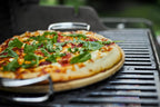 Weber® Gourmet BBQ System Pizza Stone with Carry Rack, 16.7" | Cordierite Stone for Crispy Pizza on Weber® Grills - Grill Accessories