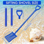 sifting shovel, heavy duty metal sand sifter for shown in use