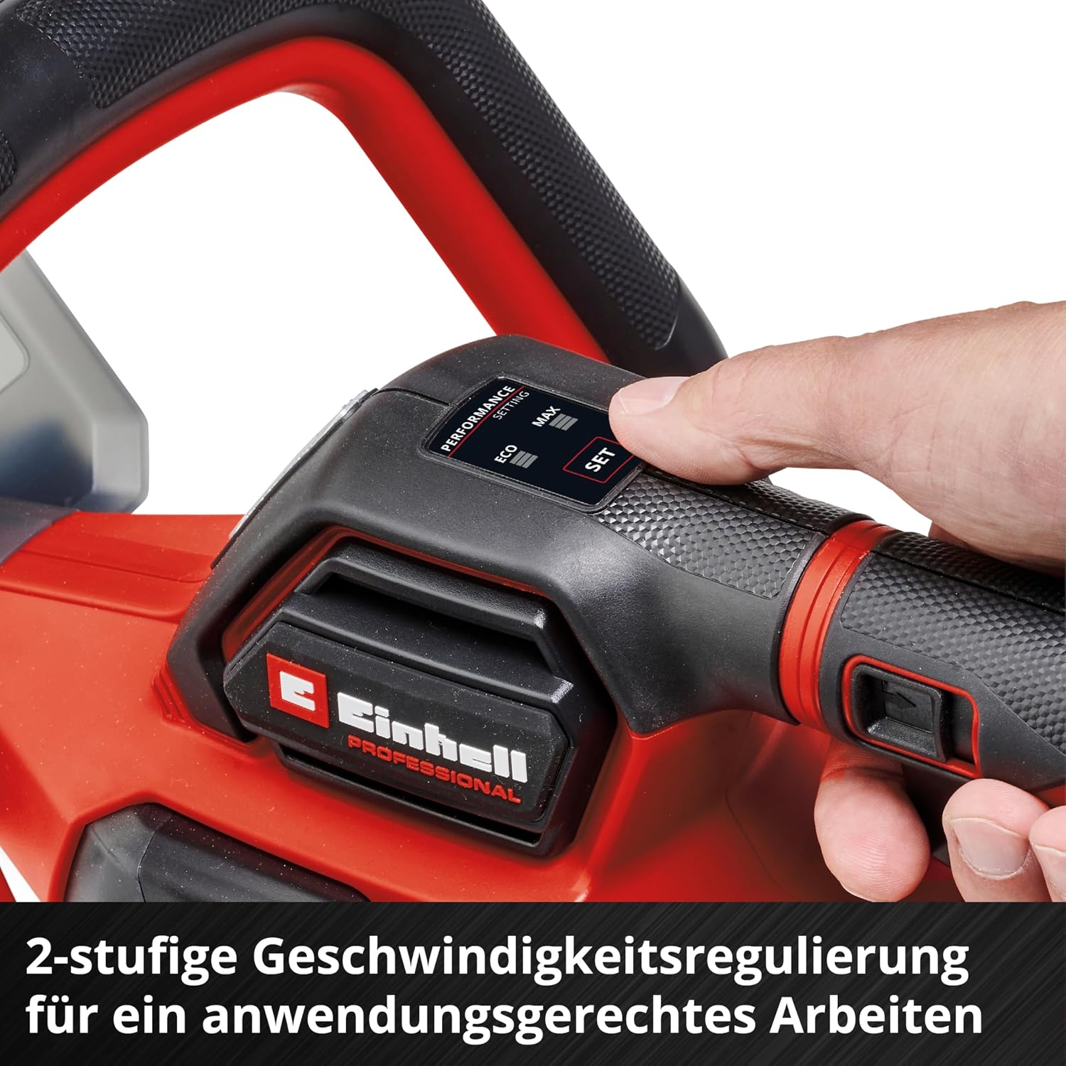 Einhell Professional Cordless Hedge Trimmer GP-CH 18/61 Li BL-Solo | PXC | 18V | Brushless | 24" Cutting Length | Anti-Lock System | Quiver | Without Battery