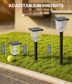 Super Bright Solar Pathway Lights Outdoor Powered 8 Pack,Adjustable Warm&Cool White,Waterproof IP65 Solar Garden Decor Landscape Lighting Outside for Front Yard/Patio/Walkway/Driveway/Lawn/Path Light